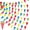 Colorful, variant on 820 ft 500 Pcs Pennant Banner Flag String Hanging Triangle Bunting Flag for Carnival Party Outdoor Events Birthday Classroom Decoration(Yellow)