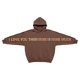 thumbnail image 6 of Letdown Toddler Boy Girls Sweatshirt Funny Holiday Letter Print Hooded Pullover Crewneck Long Sleeve Shirts Tops with Pockets (Coffee,4-5 Years), 6 of 6