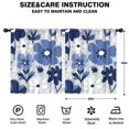 thumbnail image 2 of Blackout Kids Curtains,Blue Pioneer Flower Childrens Insulated Curtains Set Of 2,Bedroom Essentials,Toddler Room Decor 52x63in(132x160cm), 2 of 4