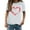 134#White, variant on Harpily Shirts for Women Valentine's Day Funny Print Casual T Shirt Printed Crew Neck Shirt Women's Pullover T Shirt