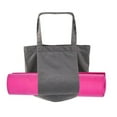 thumbnail image 1 of Yoga Mat Storage Bag Canvas Yoga Mat Carrier Pilates Mat Shoulder Bag for Office Workout, 1 of 8