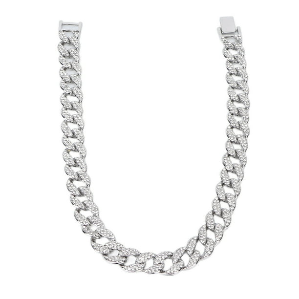 Cadena cubana para hombres,Collar cubano para hombre 16 Cadena de eslabones cubanos para hombre Joyería cubana Máxima comodidad Jadeshay A