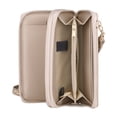 thumbnail image 4 of Julia Buxton Women's Pebble Vegan Leather RFID Ultimate Double Zip Organizer, White Pepper, 4 of 8