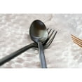 thumbnail image 5 of Fortessa Arezzo Brushed Black 18/10 Stainless Flatware Set, 5-Piece, 5 of 5