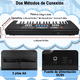 thumbnail image 2 of Teclado Para Niños Con Micrófono, Teclado De Piano Portátil Negro, 2 of 7