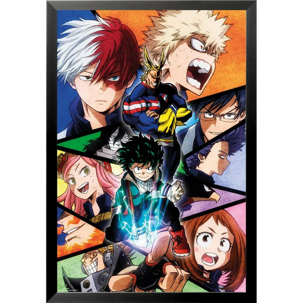 FRAMED My Hero Acedemia - Season 2 36x24 Anime Art Print Poster