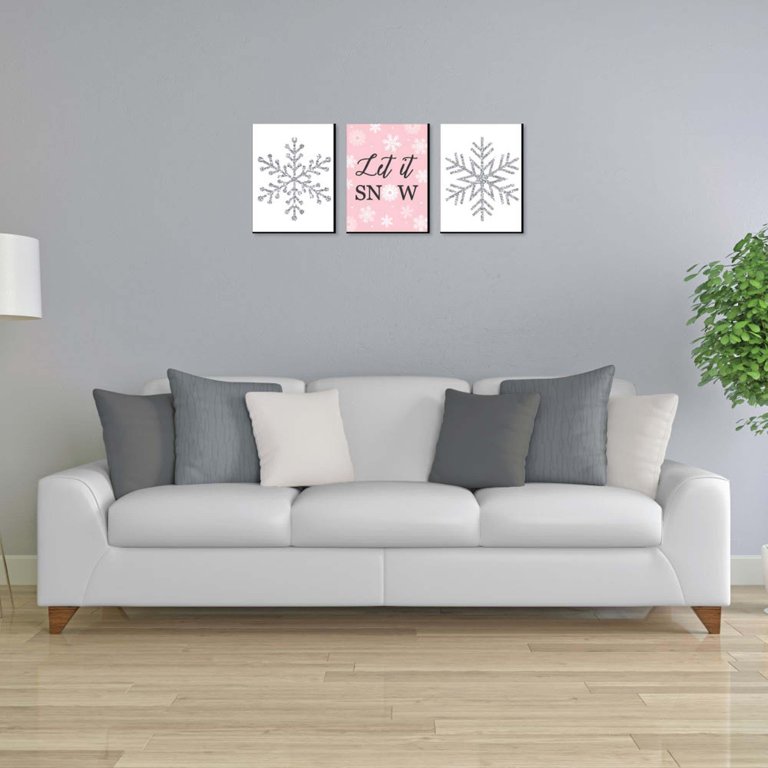 Christmas Winter Wonderland Decorations in Snow Wall Art Holiday Gift  Christmas Decor Snow Paper Print Canvas Framed Metal 