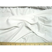 Discount Fabric Polyester Spandex 4 Way Stretch White LY710