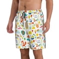 thumbnail image 2 of Kdxio Summer Animal Pattern Mens Casual Shorts - Drawstring Summer Beach Sports Shorts for Men, 2 of 9