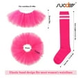 thumbnail image 2 of Tutu Skirts And Socks for Women Adults Fluffy Dance Ballet Bubble Skirt Puffy Elastic Tulle Short Skirts Halloween Christmas Costume, 2 of 6