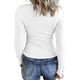 thumbnail image 2 of Camisetas Henley de manga larga para mujer, camisetas ajustadas con botones y cuello redondo, camisas de punto acanalado, 2 of 3