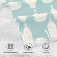 thumbnail image 3 of Sketchy Tea Collection Soft 100% Cotton Towel, High Absorbency, Single Pack, 16" x 28", 3 of 7