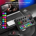 thumbnail image 5 of F998 Live Sound Card Audio Mixer Podcast, Voice Changer for Sound Effects Board for Microphone Karaoke, 5 of 5