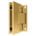 thumbnail image 3 of CRL GENS3BR Polished Brass Geneva Shower Pull and Hinge Set, 3 of 8
