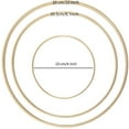 thumbnail image 3 of Dream Catcher Rings 12Pcs Wood Bamboo Floral Hoop for DIY Wreath Decor Wedding Wreath Decor and Wall Hanging Craft,2 x 26cm bamboo ring 5 x 20.5cm bamboo ring 5 x 10cm bamboo ring,wood color, 3 of 7