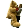 thumbnail image 3 of I Love You Giant Valentine Teddy Bear 5 Foot Soft Tan 60 Inch, Holds Heart Pillow, 3 of 9