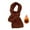 Brown, variant on Women's Soft Pashmina Scarf, Elegant Trendy Winter Scarf, Shawl Wrap for Cold Weather, Fashion Neck Wrap for Travel, Office, Party, Daily Wear, Lightweight Elegant Accessory Gold