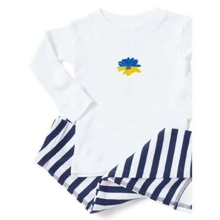 

CafePress - Ukraine Flag Sunflower Vintage Ukrainian S Pajamas - Toddler Long Sleeve Pajama set