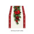 thumbnail image 3 of Antqov Christmas Table Runner, 13x72" Winter Xmas Holiday Table Runners Washable Seasonally Christmas Tablecloth for Home Kitchen Dining Party Decor, 3 of 6