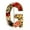 G, variant on Fashion Alphabet Rhinestone Flower Brooch Alloy with Diamonds Corsage Pin-G