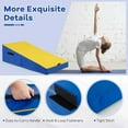 thumbnail image 6 of Costway Gymnastics Tumbling Mat Folding Incline Yoga Mat with Non-slip PVC Leather Yellow, 6 of 10