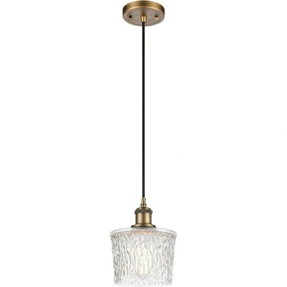 516-1P-BB-G402 Innovations Lighting Niagra - 1 Light Mini Pendant-Brushed Brass Finish    -Traditional Installation