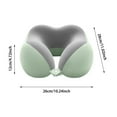 thumbnail image 3 of Memory Foam Neck Pillow For Travel Home Ergonomic Support Comfortable Polyester Sleeping Rest Relaxation, 3 of 4
