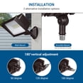 thumbnail image 3 of Luces de inundación DEWENWILS de 65 W, 6670 lm, IP65, resistentes al agua, 5000 K, 3 of 7