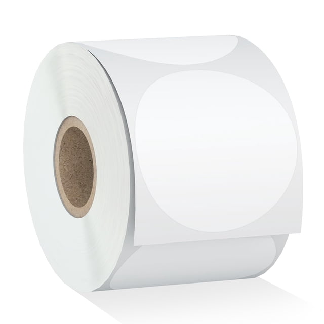 Rollo de pegatinas térmicas Misofuki de 2.75 K, círculo de 2 pulgadas