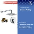 thumbnail image 3 of Rainlex One-Handle 1-Spray Polished Chrome Shower Faucet, 3 of 4