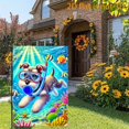 thumbnail image 3 of Garden Flag Diving Schnauzer Garden Flag, 12x18 inches, double-sided 2D design, a lively and fun cute pet ocean-style garden flag, perfect for summer outdoor decoration, suitable for courtyards, lawn, 3 of 6