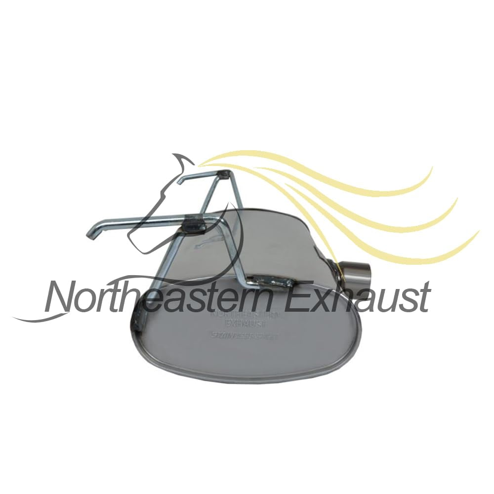 Northeastern Exhaust | Stainless Steel Resonator, Intermediate Pipe, Muffler & Tail Pipe Exhaust System Kit Fits 2008–2009 Pontiac G6 2.4L | Free Clamps Included