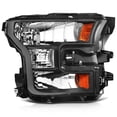 thumbnail image 4 of Black Housing Pair Headlights Assembly Fits 2015-2017 Ford F-150 Left + Right, 4 of 8