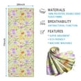 thumbnail image 2 of Pioneer Flower Floral Print Pattern Hot Yoga Mat Towel Non Slip for Hot Yoga - Quick-Drying Yoga Mat Cover with 4 Corner Pockets with Travel Bag - Hot Yoga Towel Non Slip 74"x26", 2 of 6