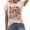 Beige, variant on HOWPAY Womens Summer Tops Crew Neck Short Sleeve Tees Loose Fit Baggy Floral Print T Shirts Comfy Oversized Vintage Y2K Streetwear Beige L
