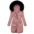 thumbnail image 4 of Women’s Plus Size Winter Coat Fleece Lined Hooded Long Puffer Parka Zip Up Thick Warm Waterproof Outerwear Sherpa Lined Quilted Jacket for Cold Weather, 4 of 7