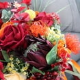 thumbnail image 4 of Ramo de flores de boda Always Blossom para novia, dama de honor, niña de las flores Rojo naranja, 4 of 9