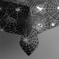 thumbnail image 2 of Happy Halloween Spider Web Spooky Table Cloth,Wrinkle Resistant Table Cover with Polyester,Waterproof Reusable Table Cloths for Home Decor Summer Spring Picnic Dining Holiday (Rectangle,60x120inch), 2 of 6
