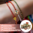 thumbnail image 4 of Uxcell Braided Cord, Metallic Bracelet Knotting Macrame Cord Braiding Beading Thread Twine Rope for String Knitting DIY Jewelry Making Plant Wall Hanger Red, 4 of 7
