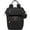 Black, variant on BabbleRoo Widetop Waterproof Diaper Backpack with Insulated Bottle Pockets, Polyesterp- Dark Gray