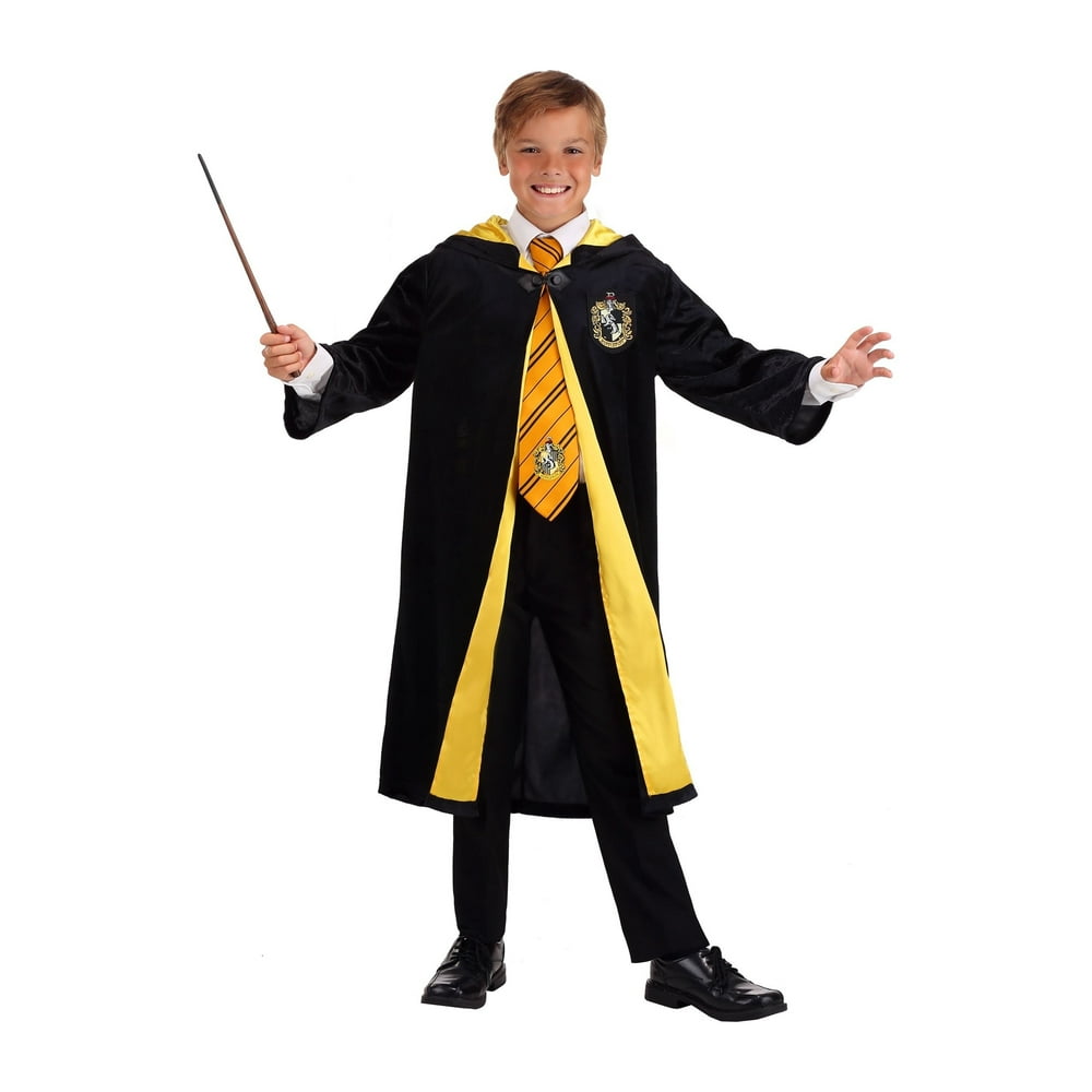 Harry Potter Child Deluxe Hufflepuff Robe Costume - Walmart.com ...