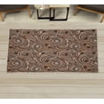 thumbnail image 1 of East Decorative Rug, Modern Autumn Season Wavy Holiday Festival Celebration Oriental Art Print, Quality Carpet for Bedroom Dorm and Living Room, 6 Sizes, Almond Brown, by Ambesonne, 1 of 1