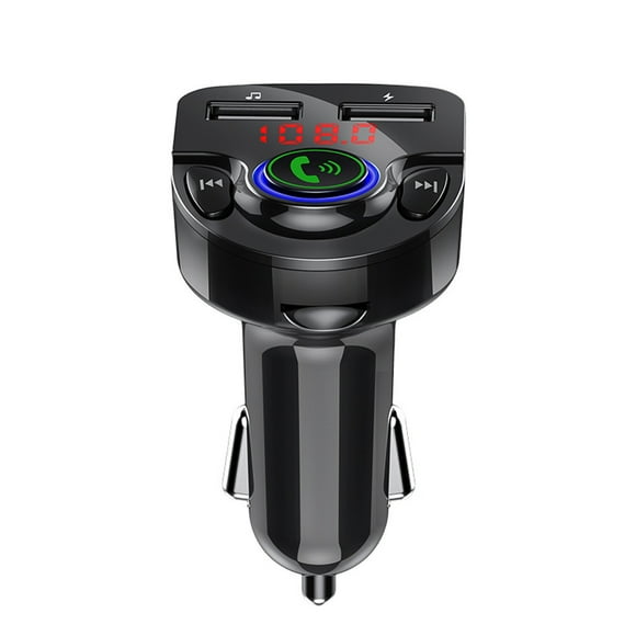 Émetteur MP3 pour Voiture 2, Chargeur Radio USB, Adaptateur FM pour Voiture, Kit, Émetteur FM Sans Fil pour Voiture