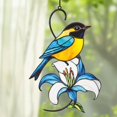 thumbnail image 1 of BKER Colorful Hummingbird Metal Pendant Background Wall Decoration Metal Hanging Hummingbird Pendant Indoor And Outdoor, 1 of 5