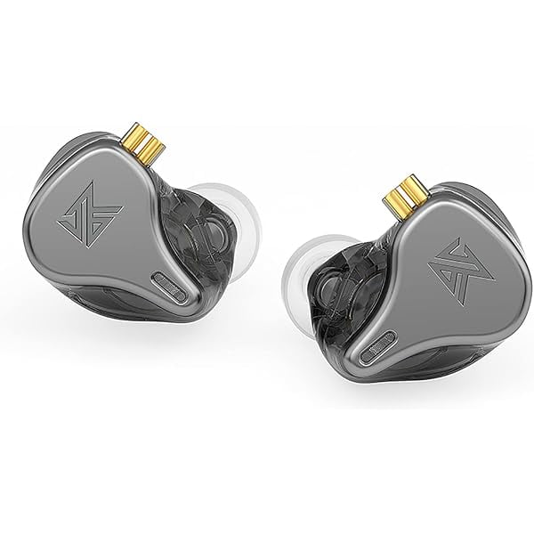 wonima11 KZ x HBB DQ6S in-Ear Monitors Made for Music Lovers Wired Headset/Headphones Detachable Earphone HiFi Noise-canceling Earbuds (Gray (Without mic))