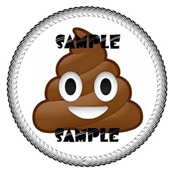 Poop Emoji Fun Cake Topper, By TNCT