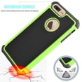 thumbnail image 5 of Njjex Phone Case For 5.5" iPhone 8 Plus / iPhone 7 Plus, Njjex 2-Piece Shockproof Rugged Rubber Plastic Hard Case Cover For iPhone 8 Plus (2017) / iPhone 7 Plus (2016) -Green, 5 of 6