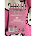 thumbnail image 3 of Jay Franco & Sons, Inc. Hello Kitty Beach Towel, 36 x 70 inches, 100% Cotton Hot Pink - Faces All Over, 3 of 5