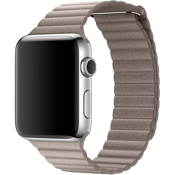 Apple Watch Leather Loop 42mm Band, Smoke Grey