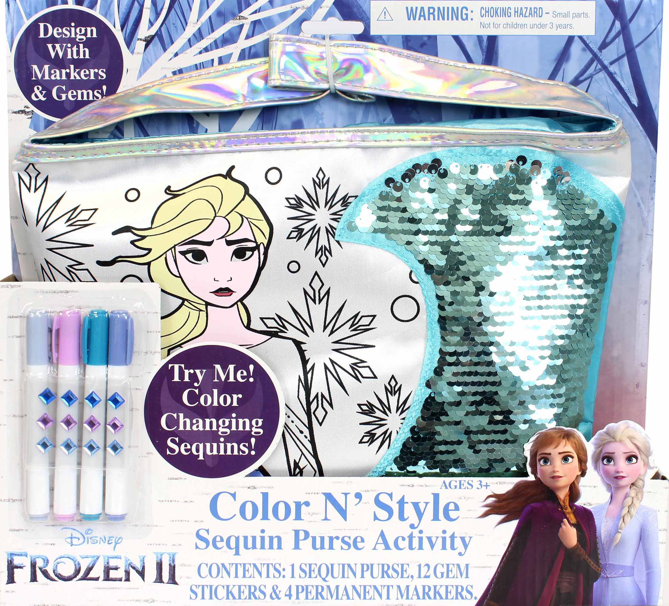 Disney Frozen Color N Style Sequins Purse Activity Kit 
